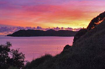 Sunrise over Matauri Bay