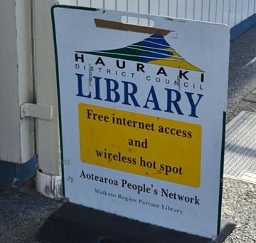 Entrance to the Library with free wifi