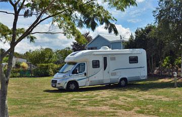 Motorhome parking on the reserve