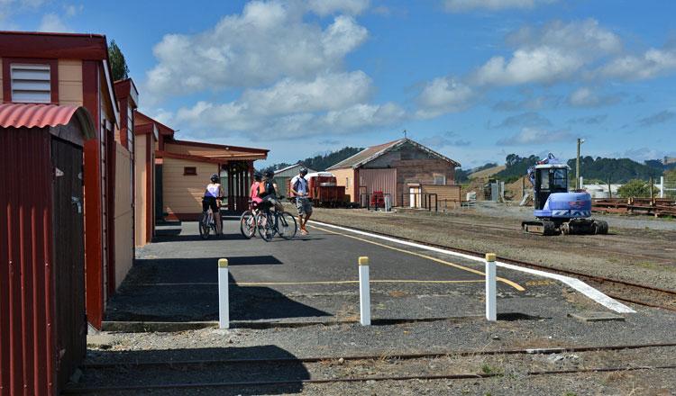 Cyclists on the Rail Trail