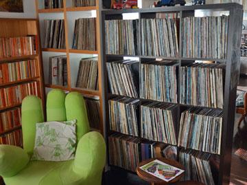 The vinyl record collection