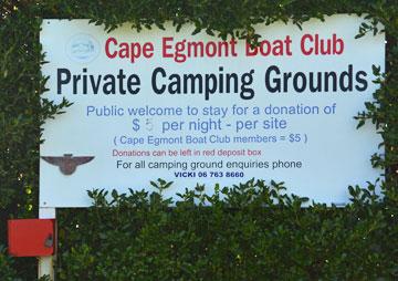 Camp ground sign