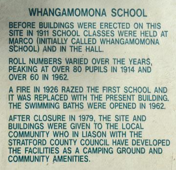 Whangamomona School Sign