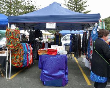 Market day stall on Sunday - hand made clothes
