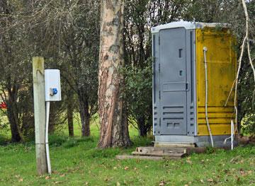 Portaloo and powered site parking