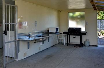 Campsite kitchen