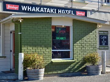 Entrance to the Whakataki Hotel