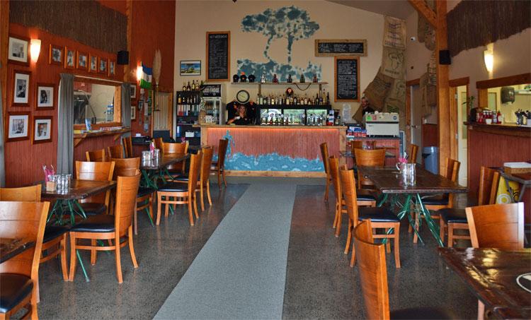 Inside the Hot Water Brewing Company restaurant