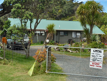 Entrance to the farm house for registration