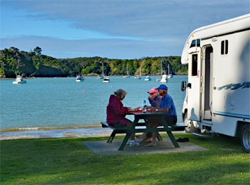 Beachfront parking