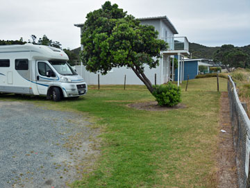 Parking overlooking the beach