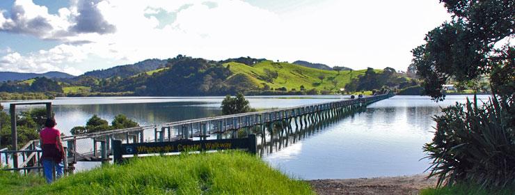 Whananaki North bridge - connecting north and south