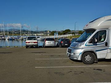 Freedom Camping at Evans Bay Marina