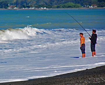 Fishing at Clifton Beach Reserve