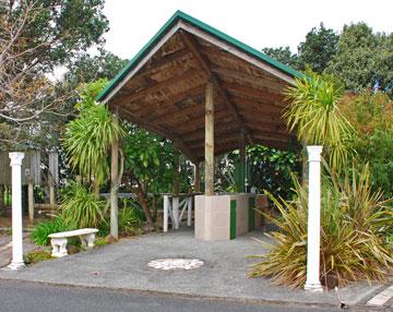 Outdoor barbeque area