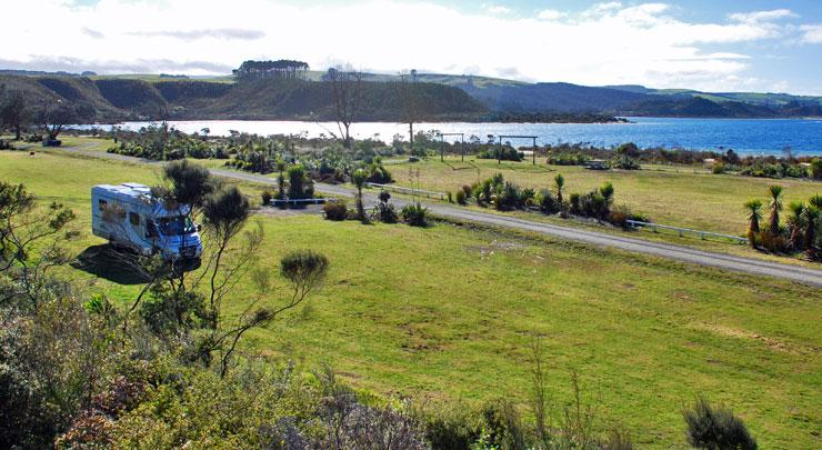 View over the Promenade Point campsite