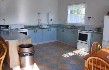 Clean, bright kitchen facilities