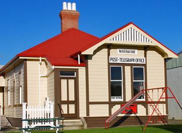 Restored Matakohe Post Office building