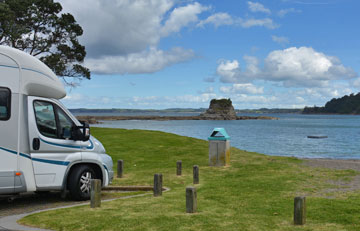 Beachfront parking from the main reserve