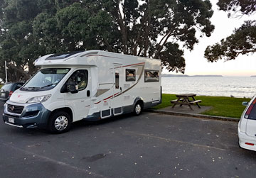 Beachfront parking