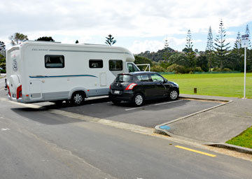 Parking in the designated area