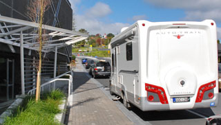 Convenient parking outside the Warkworth Countdown