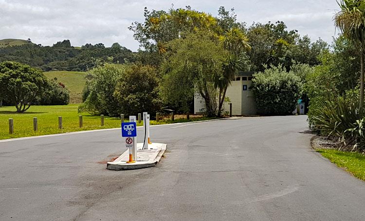 Hatfield Beach public dump station with toilets