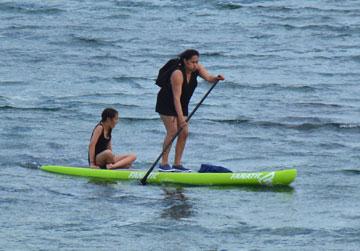 Paddle boarding