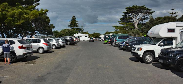 Motorhomes in the carpark