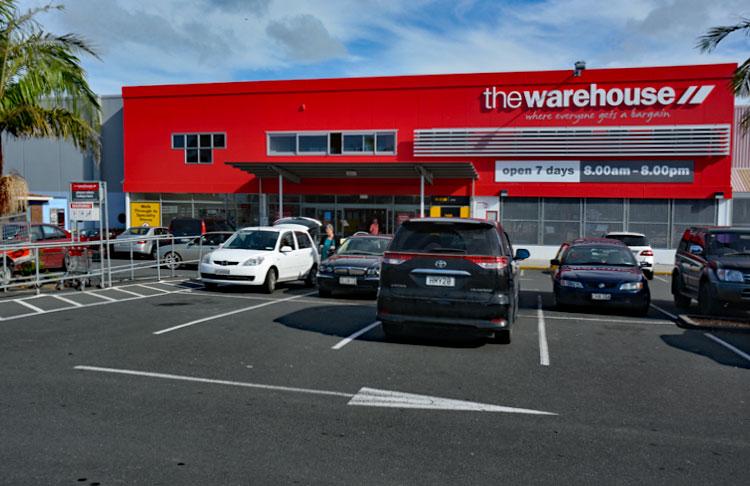 Parking outside the Warehouse