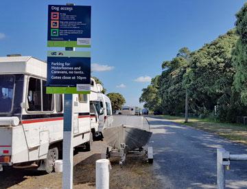 Entrance to the campsite