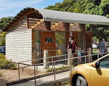 Public toilets back at the reserve carpark