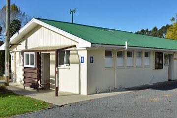 Toilet and shower block