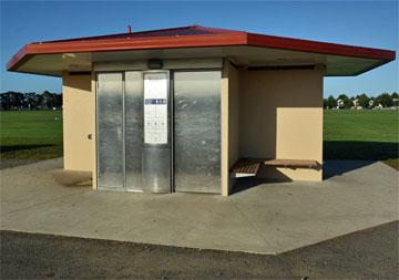 Modern toilet and shower facility