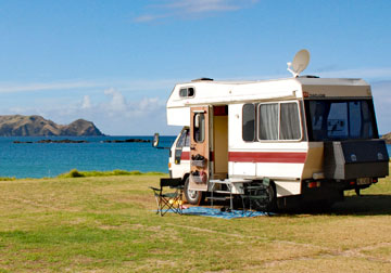 Motorhome waterfront parking