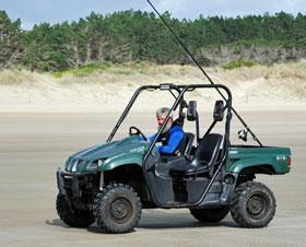 Beach buggy off to a fishing site