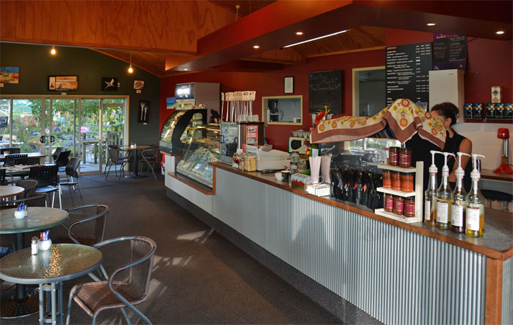 Inside the cafe