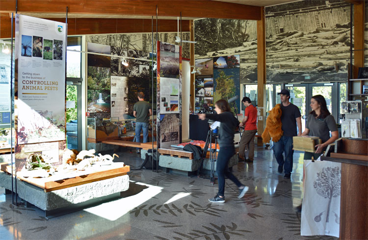 Inside the visitor centre