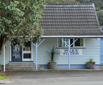 Police station across the road