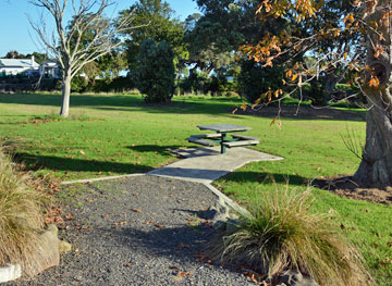 Picnic area next to the carpark