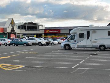 Shopping centre parking