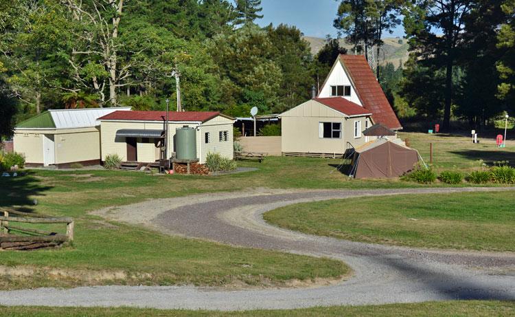 The main campsite area