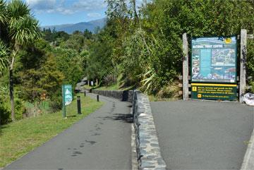 Walkway to the entrance of the centre