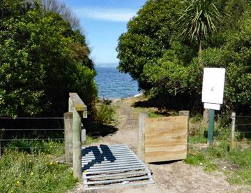 Entrance to the Lake Taupo