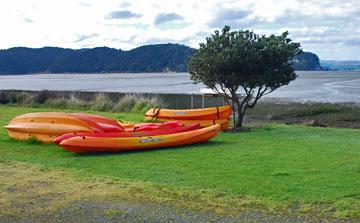 Kayaks hibernating over winter