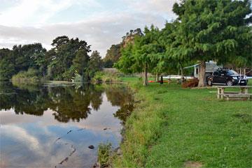 Parking area along the river