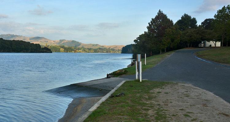 Boat ramp access to Lake Karapiro