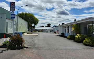 Entrance to the carpark, alongside the Police Station