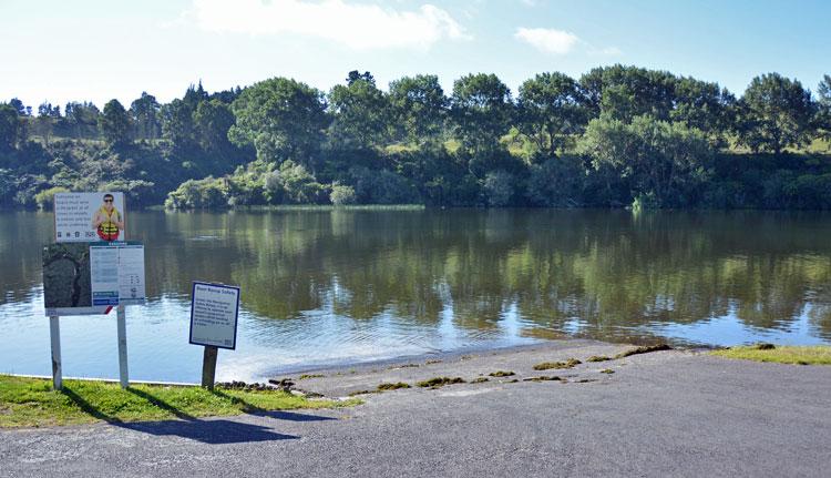 Boat ramp access to Lake Karapiro