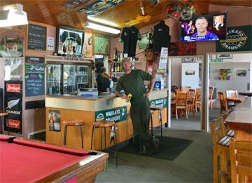 Inside the tavern and cafe